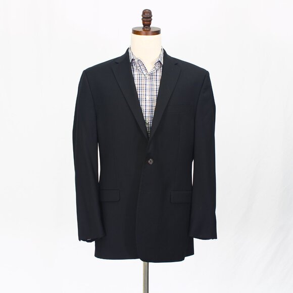 Ralph Lauren Other - Ralph Lauren 42L Black Blazer Sport Coat Jacket 2-Button Solid Y318
